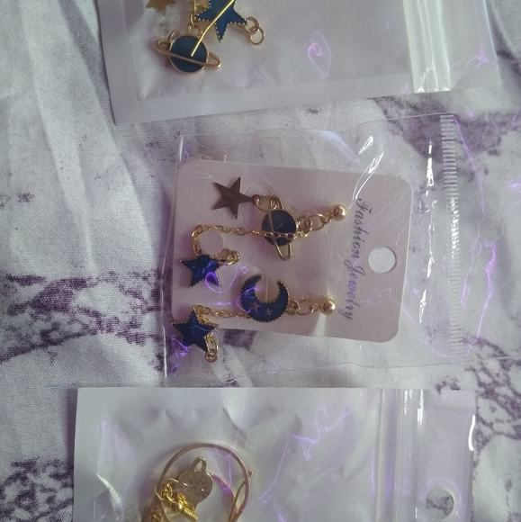 Sun and moon fashion jewelery earrings - Picture 5 of 5